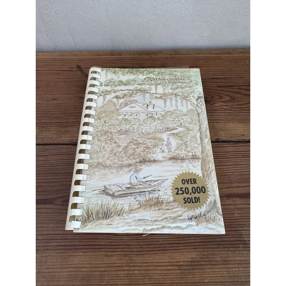 Cotton Country Collection Cookbook Junior Charity League Monroe LA 1972 VINTAGE